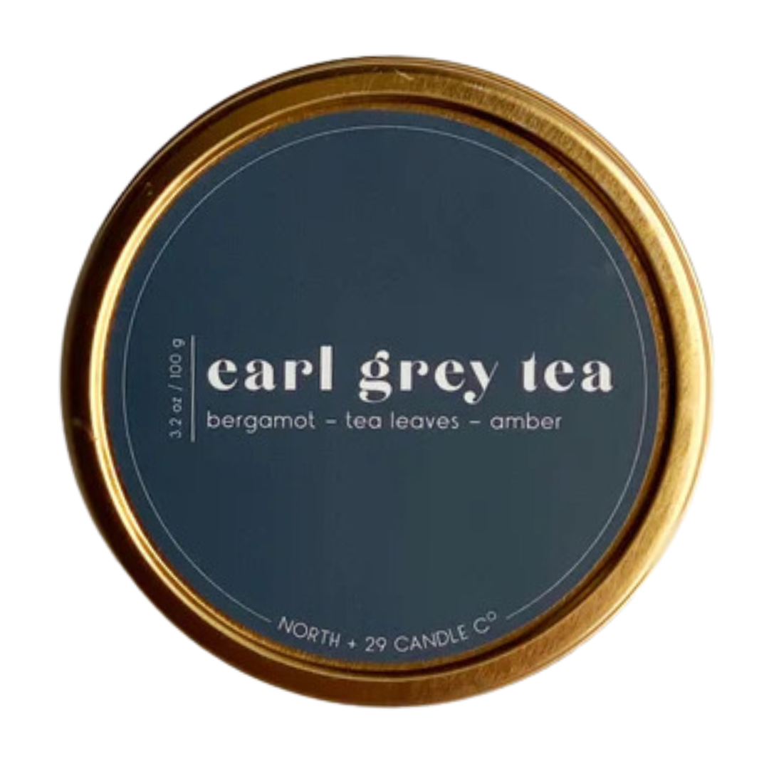 Earl Grey Tea Travel Tin Candle Front Porch Gift Co.