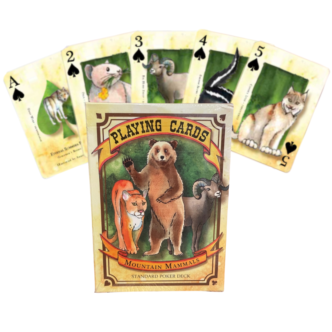 Mountain Mammals Playing Cards