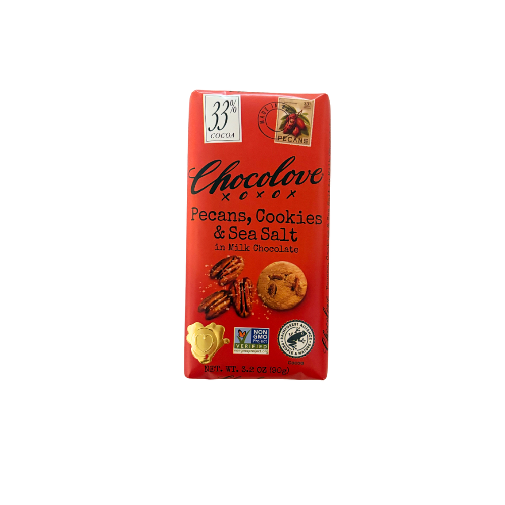 Pecans, Cookies & Sea Salt Chocolate Bar