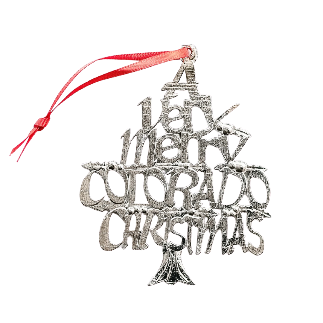 Pewter Colorado Ornament