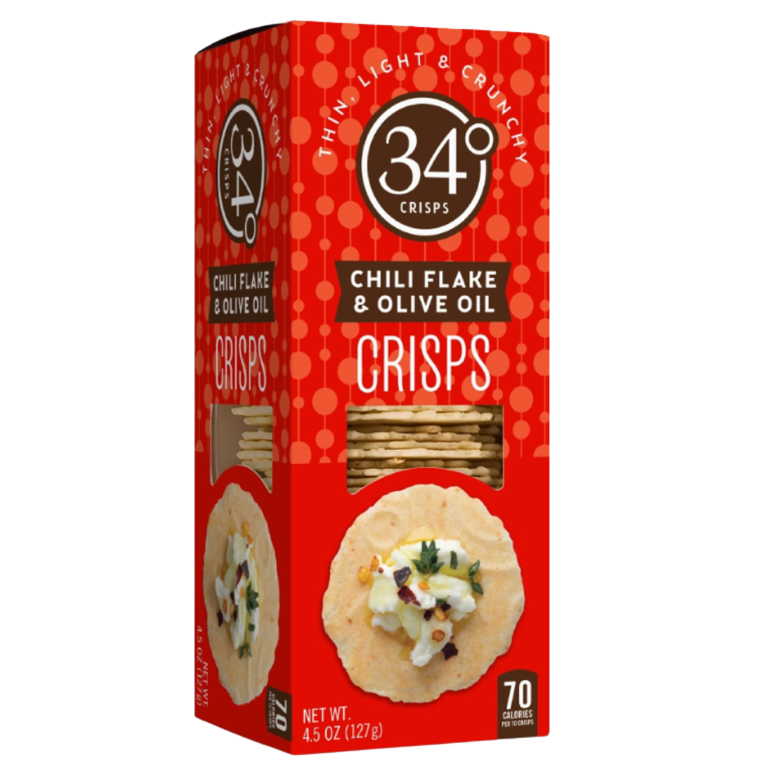 Chili Flake and Olive Oil Crisps