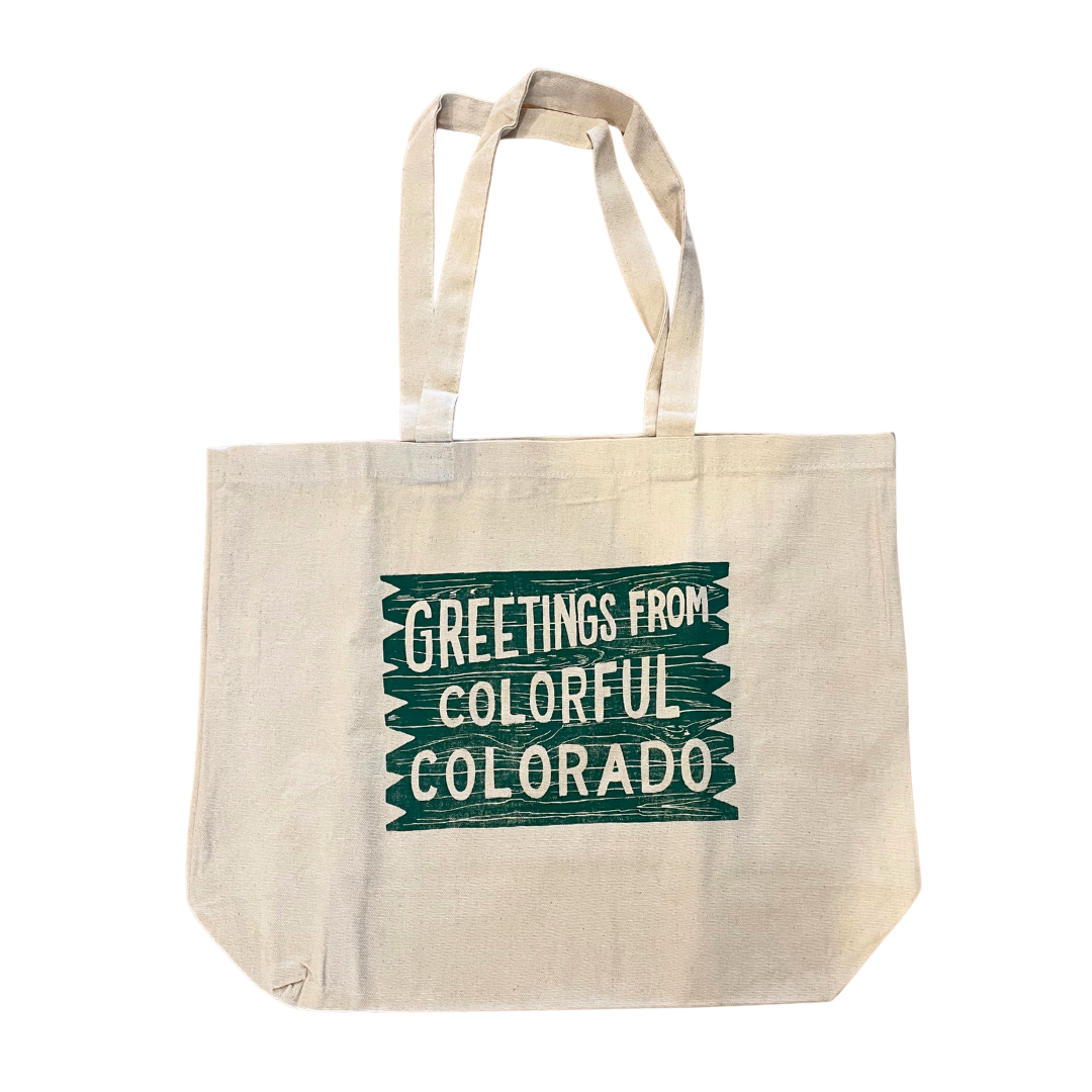 Colorful Colorado Canvas Tote