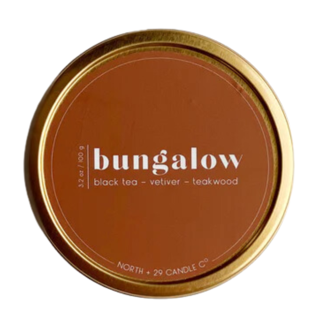 Bungalow Travel Tin Candle