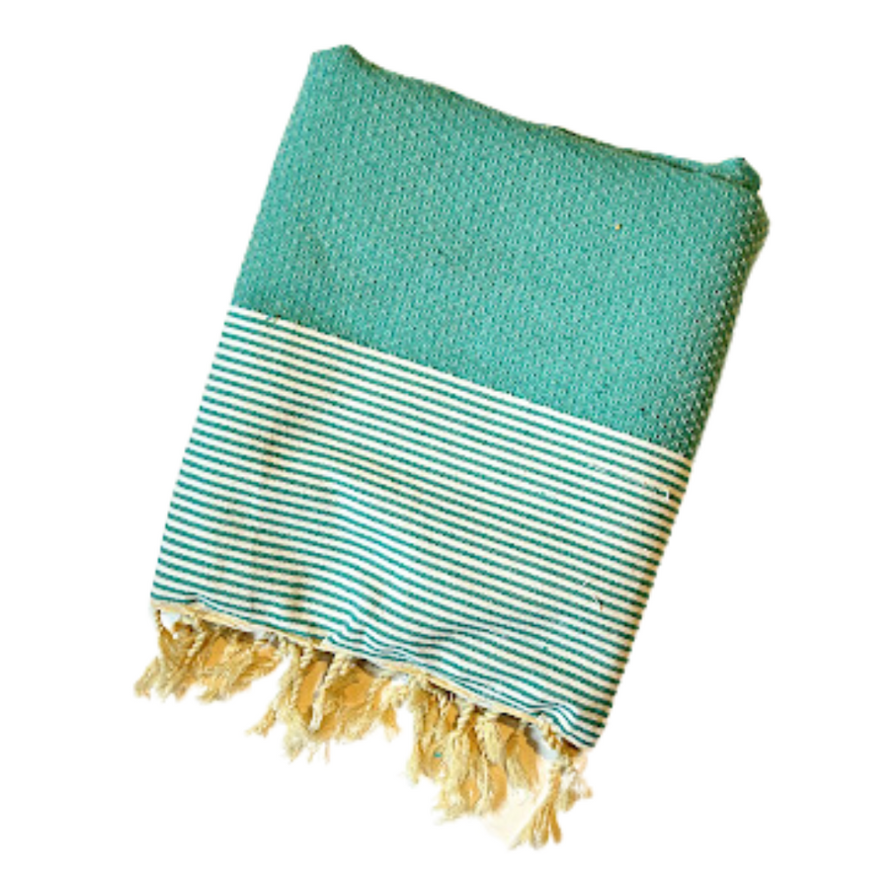 Waffle Weave Blanket - Turquoise