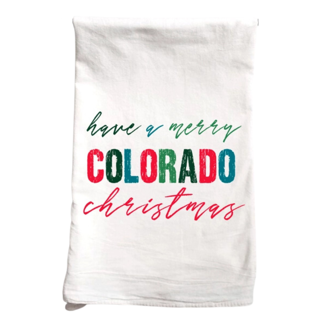 Christmas Colorado Tea Towel